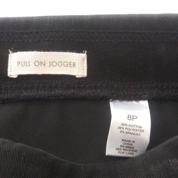 Logo by Lori Goldstein women's size 8P black wash pull on jogger - Picture 12 of 14